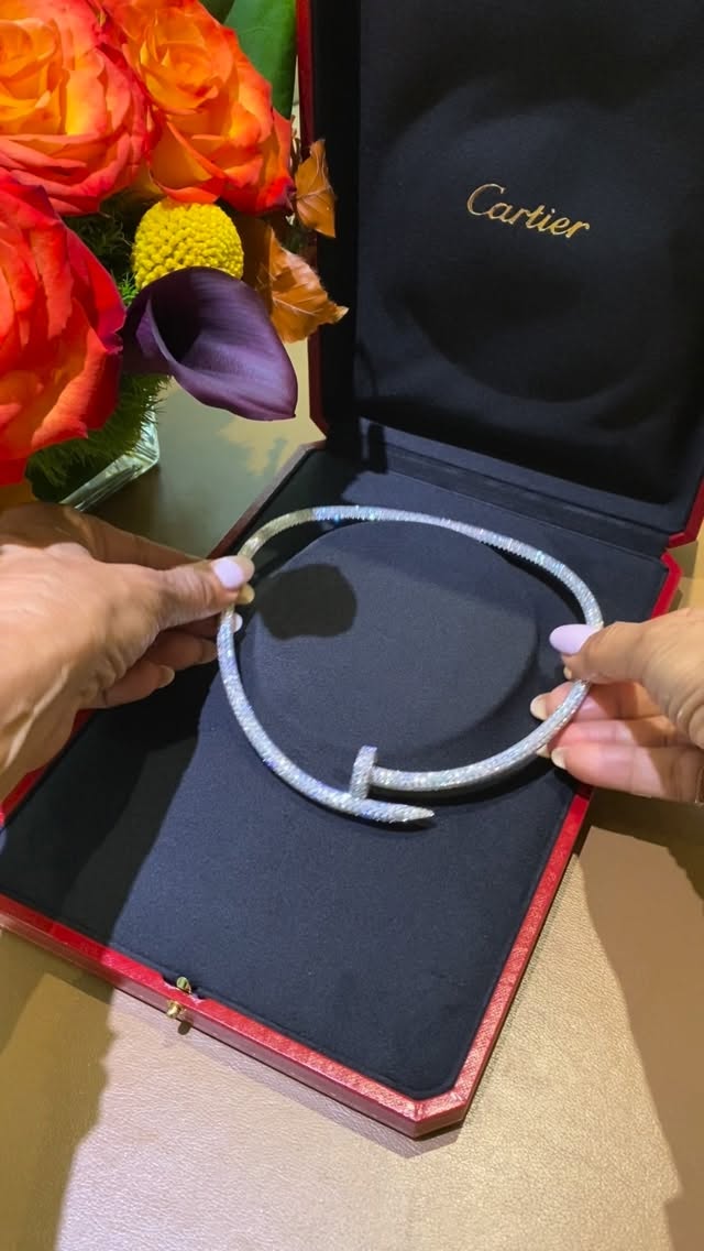 Instagram post by @thediamondsgirl for Cartier. Caption reads: Not sure how you feel about the new @cartier love....