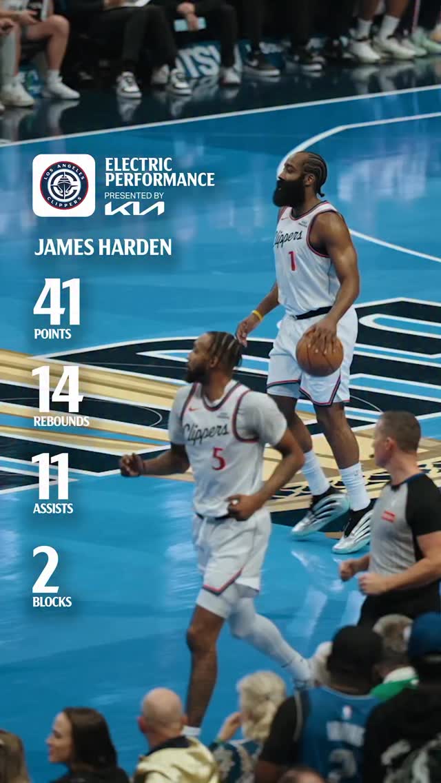 Instagram post by @laclippers for Kia. Caption reads: FORTY UNO. 

🎯 Electric Performance presented by....