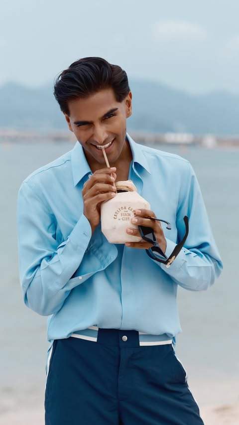 Instagram post by @rahi_chadda for Benton. Caption reads: SOF Summer @carltoncannes ad| ft. @bentoncosmetic....