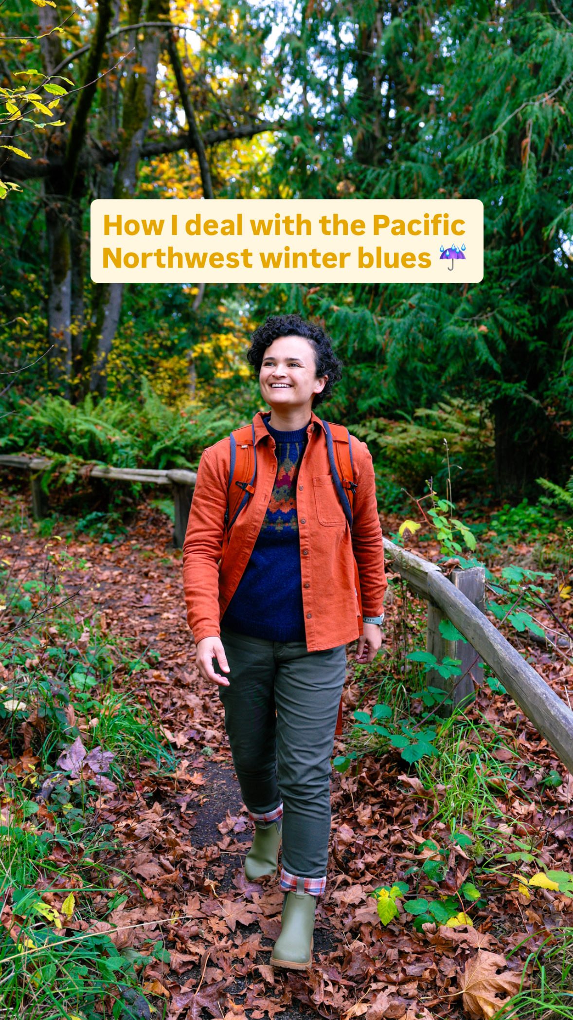 Instagram post by @gwynandami for RXBAR. Caption reads: #RXBARPartner | How I beat the PNW winter blues…....