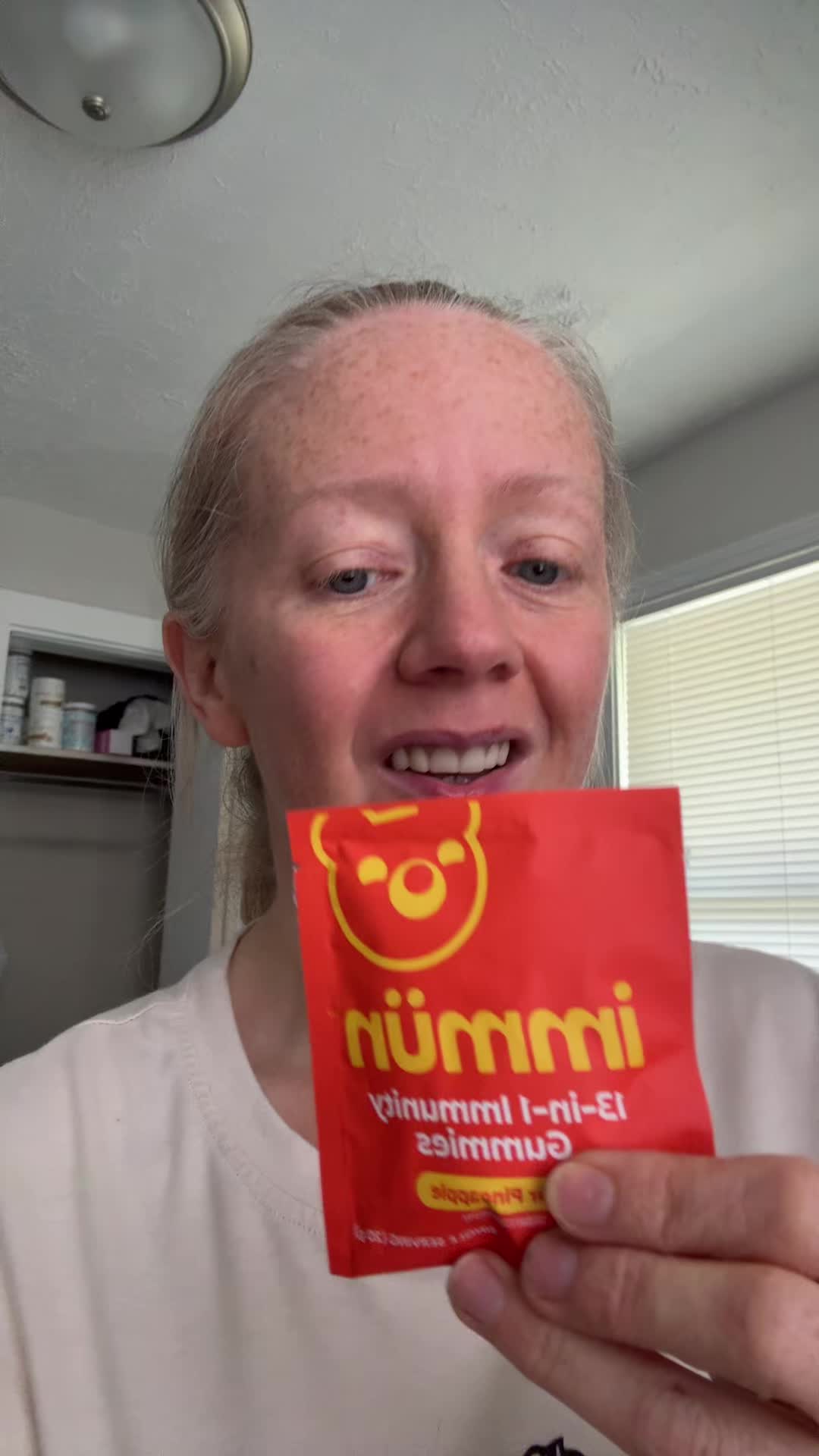 TikTok post by @christie.mk4u for Grüns. Caption reads: @Grüns immün 13in1 daily defense [...].