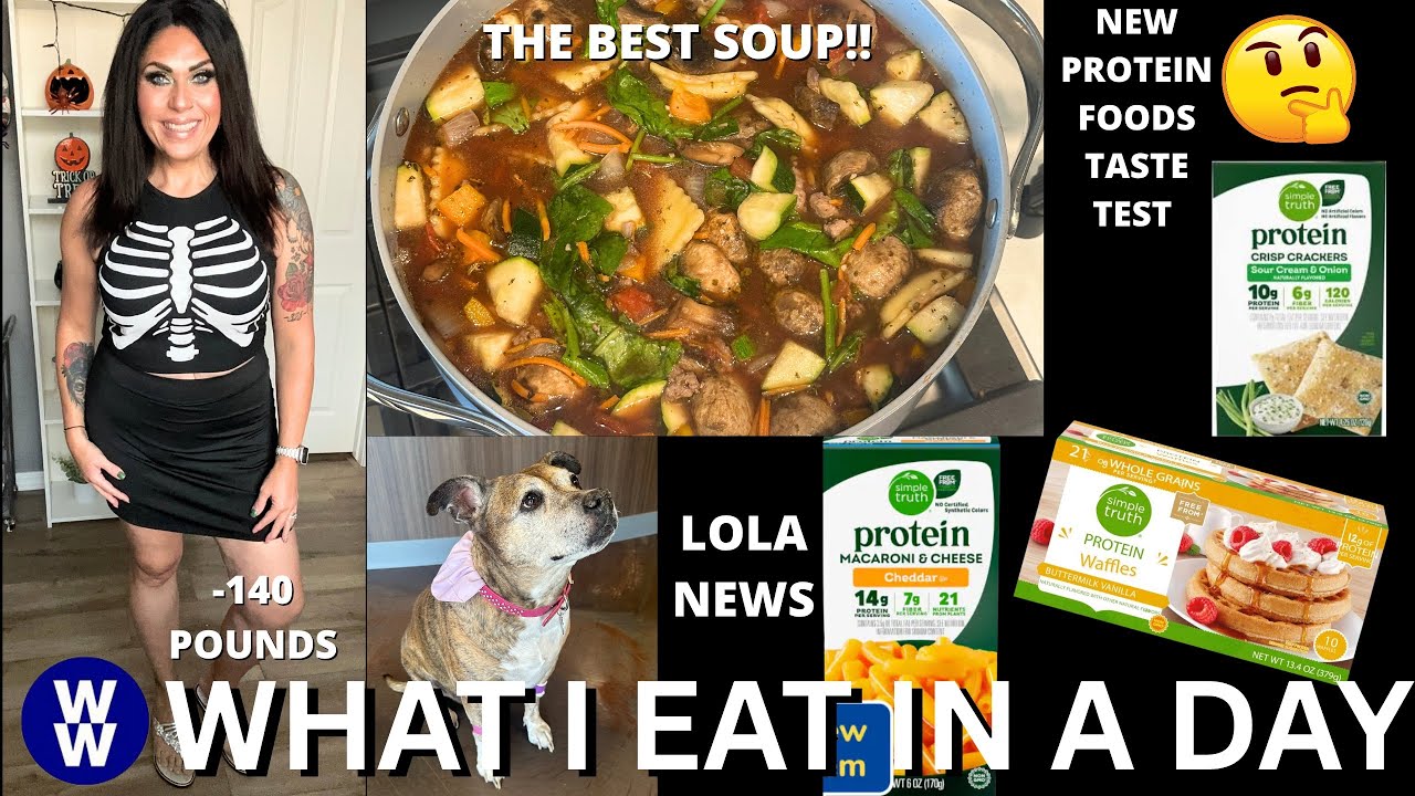 YouTube post by @jennclayton for BUILT Bar. Caption reads: WHAT I EAT IN A DAY ON WW TO LOSE 140 POUNDS -....