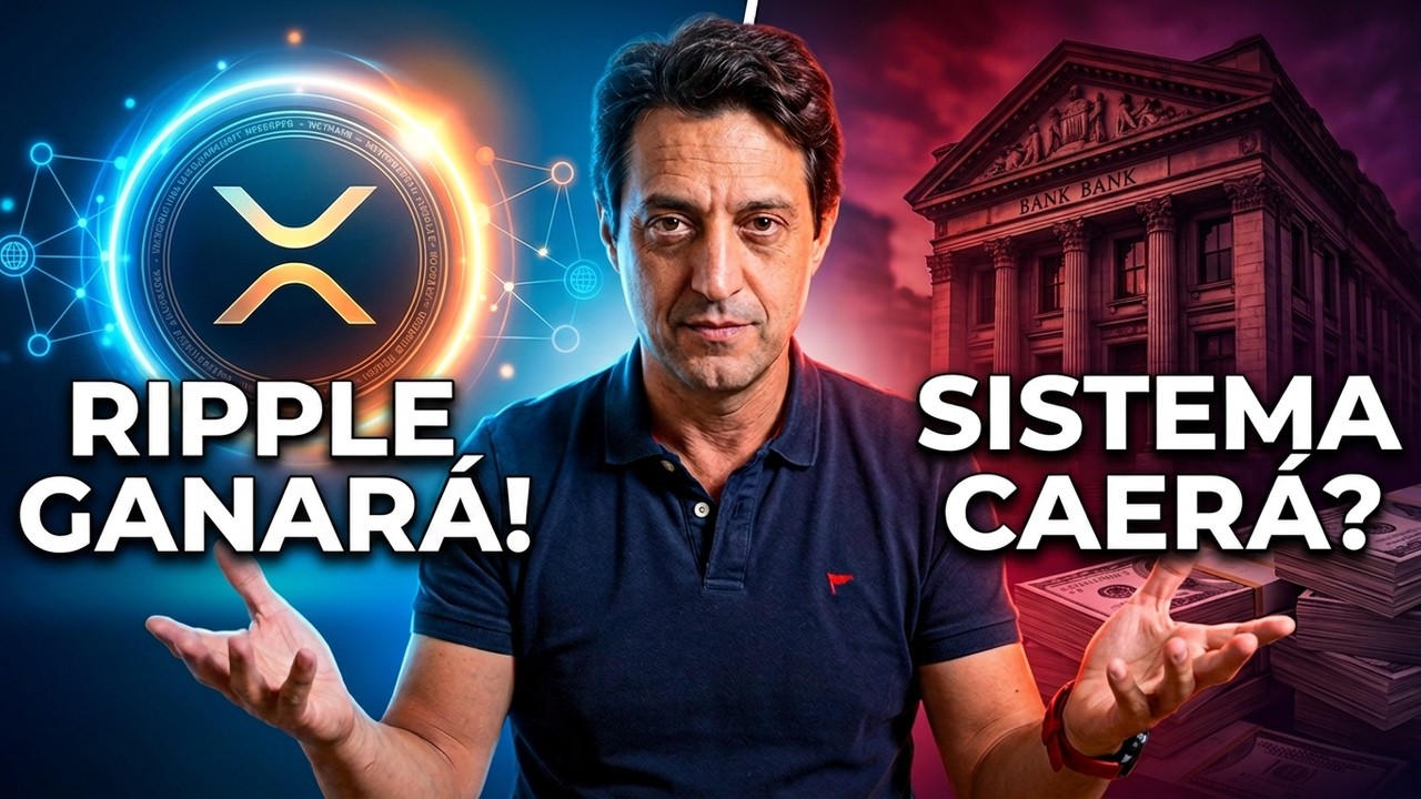 YouTube post by @CriptoBernie for Bitget. Caption reads: Ripple vs. The Traditional Financial System: Who....