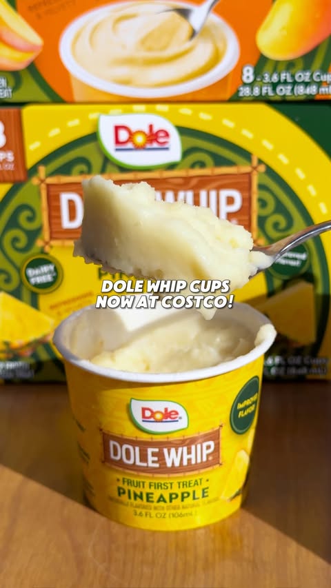 Instagram post by @micbanh for Dole Packaged Foods. Caption reads: #ad Dole Whip is officially at Costco and this....