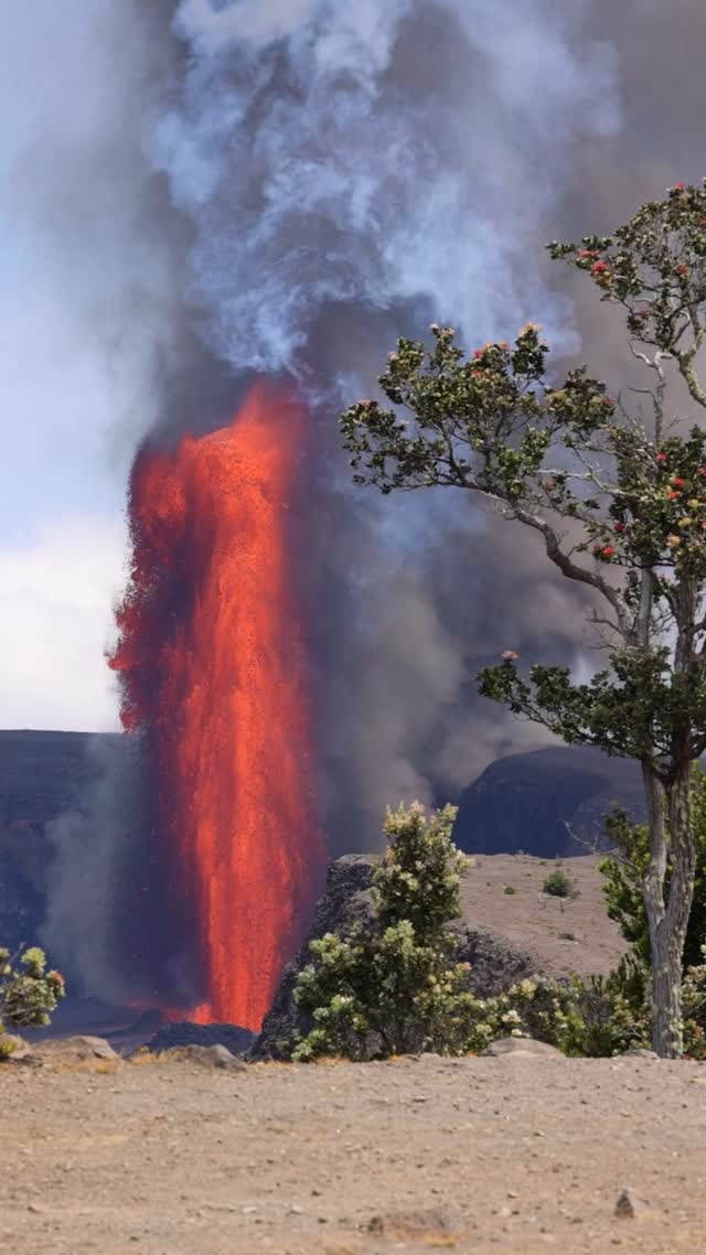 Instagram post by @secret.hawaii for National Geographic Travel. Caption reads: Episode 25 from Kilauea Overlook.

Turn your....