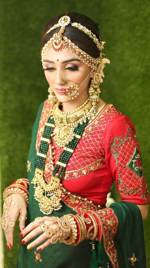 Instagram post by @anjalijadeja14 for The Wedding Brigade. Caption reads: [...] @wedding_couple._photography....