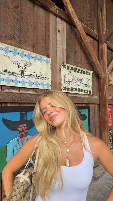 Instagram post by @oliviadaytonn for GOLD BOND. Caption reads: #GoldBondPartner The perfect first day in Montana....