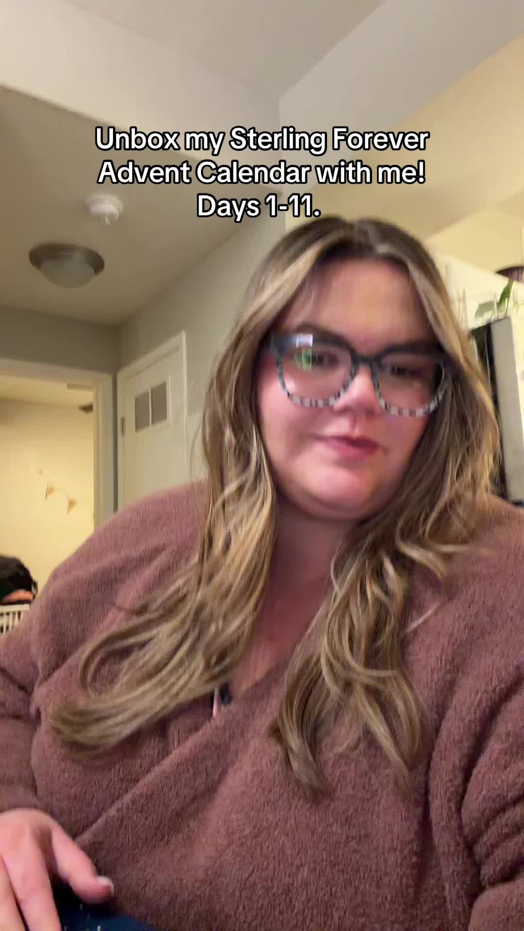 TikTok post by @emily_treischel for Sterling Forever. Caption reads: @Sterling Forever thank you for this beautiful....