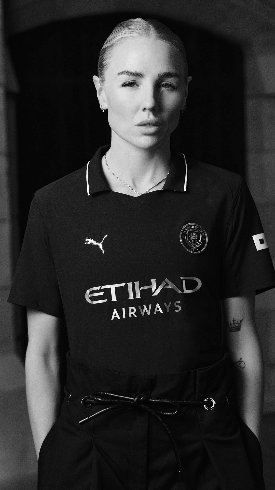 Instagram post by @mancity for PUMA UK. Caption reads: ORIGIN STORY 🖤

Club’s oldest-known kit,....