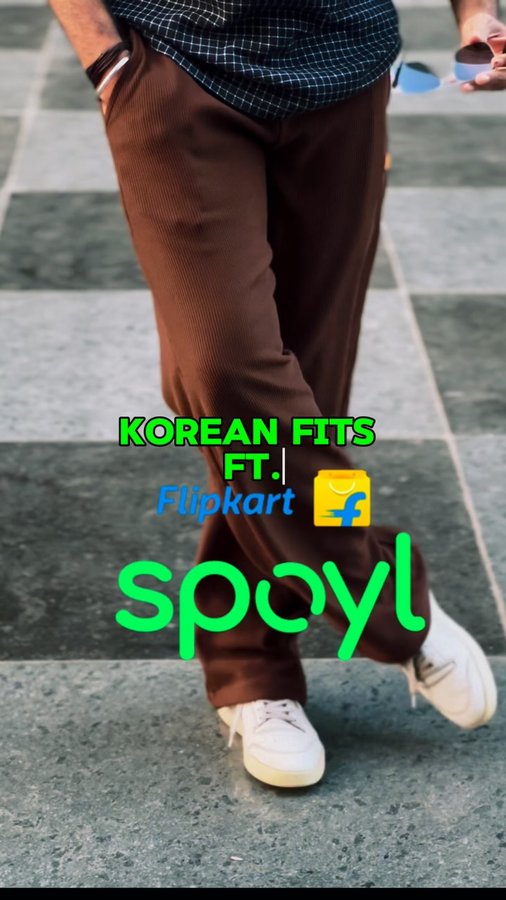 Instagram post by an influencer for Flipkart. Caption reads: [...] Trousers #Spoyl #SpoylonFlipkart....