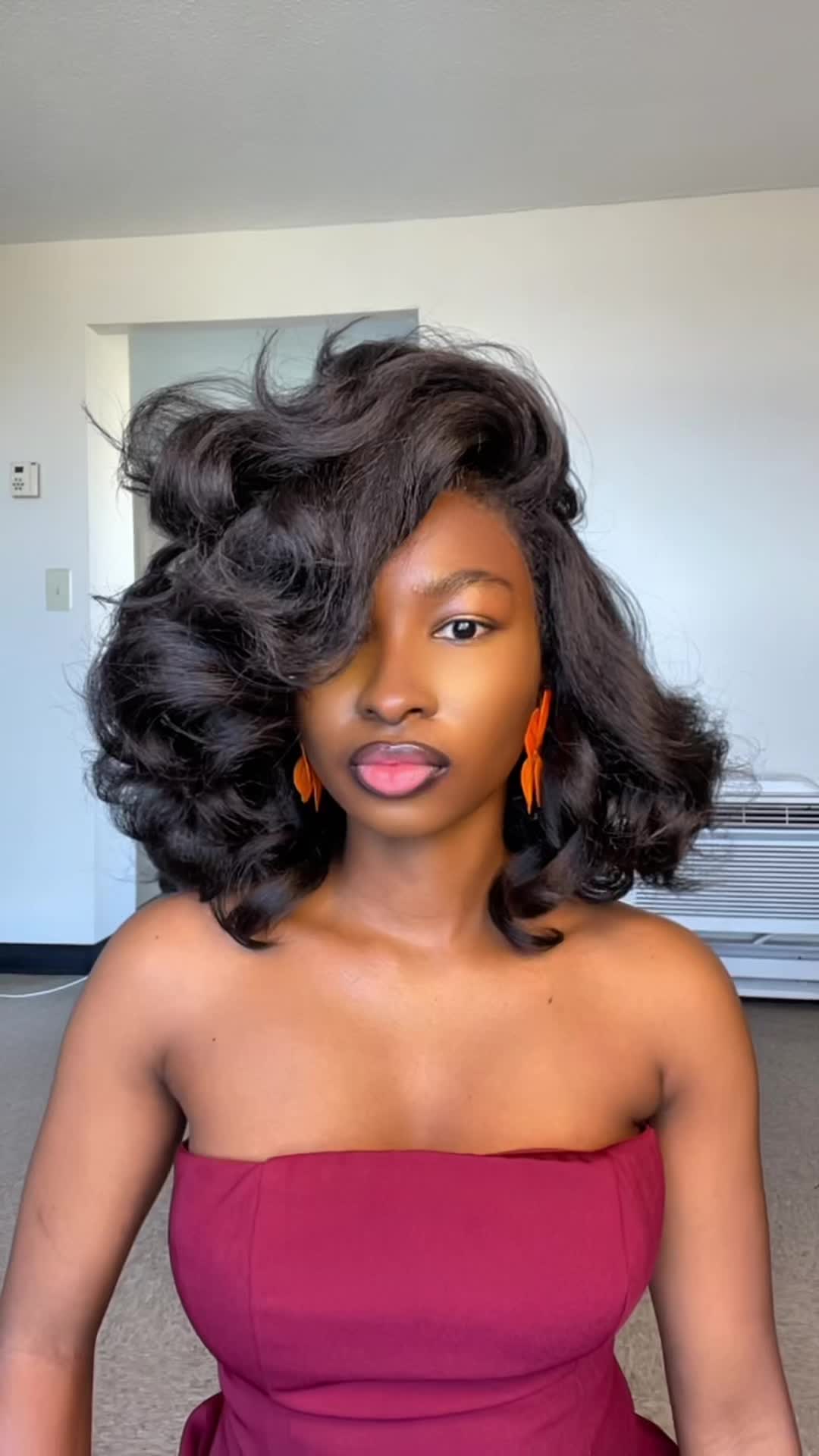 TikTok post by @pamela__cutieee for SamsBeauty. Caption reads: [...] the natural ages and curls !Hair from....