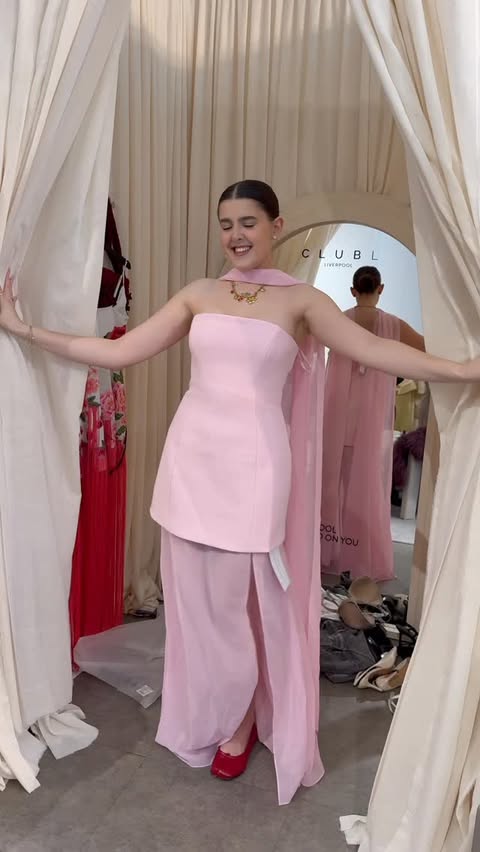 Instagram post by @ellahewitt for Club L London. Caption reads: Hunting for a dream dress @clubllondon which one....