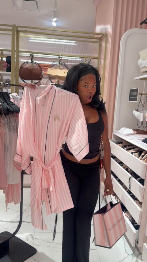 Instagram post by @ccarisw for Victoria's Secret. Caption reads: [...] For life. Where are you shopping?....