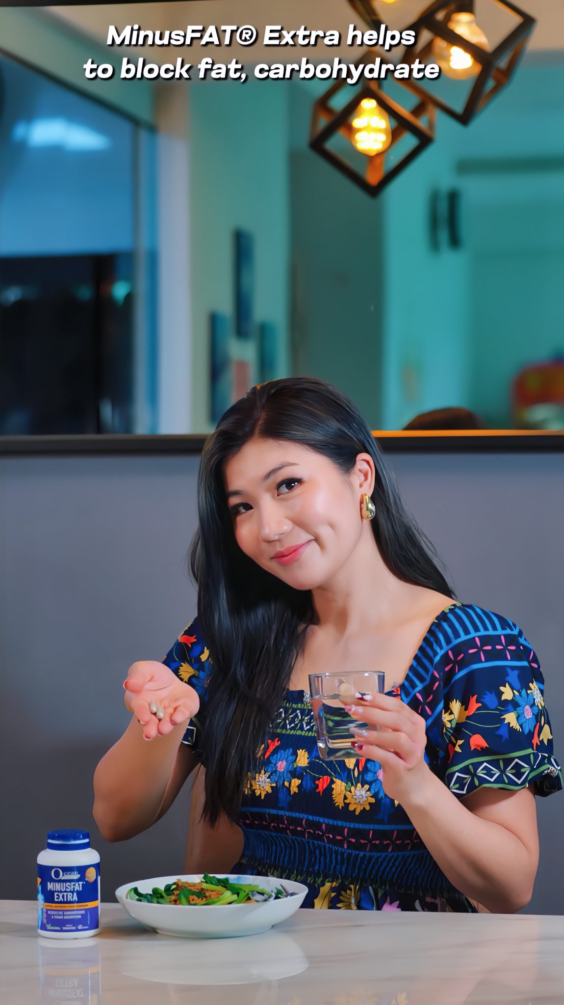 Instagram post by @djellenn for Lazada. Caption reads: I’ve tried @OceanHealthsg’s MINUSFAT®️EXTRA for 2....