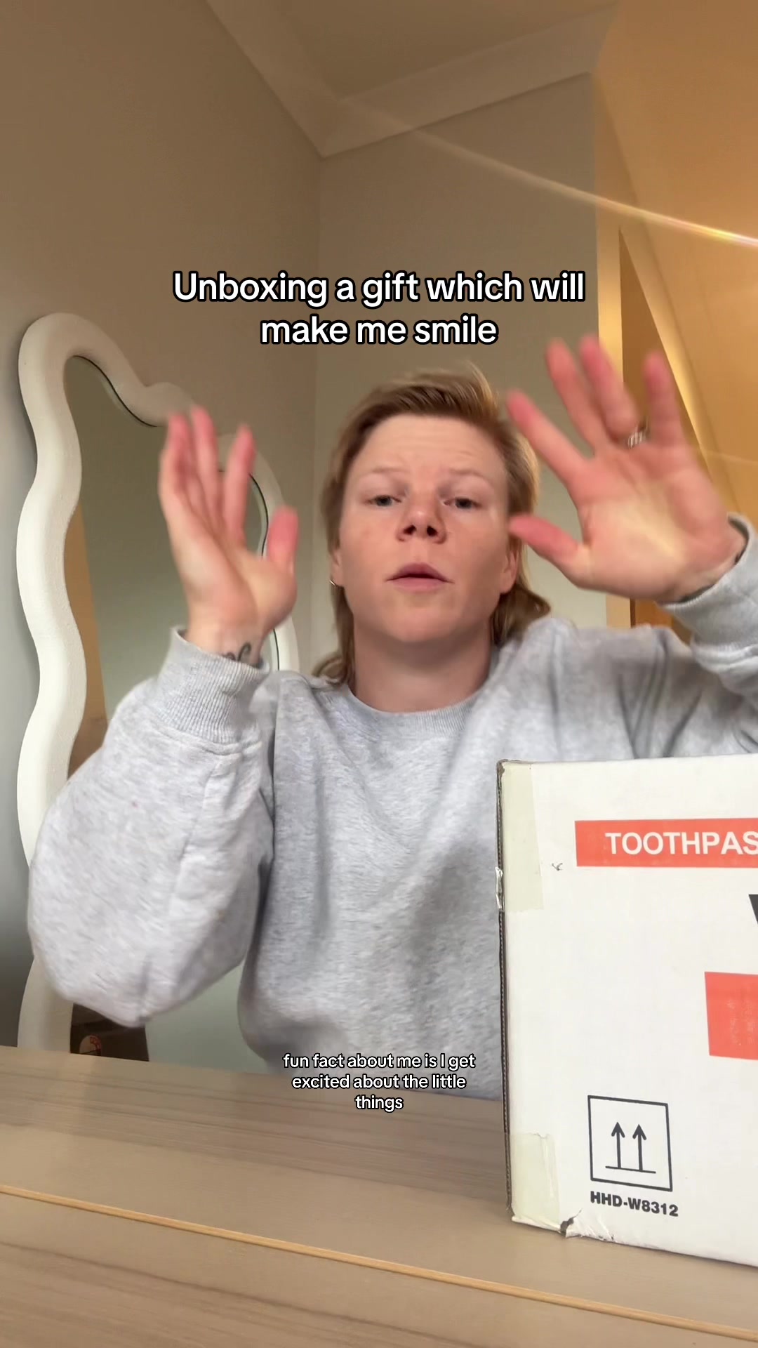 TikTok post by @jwaterhouse21 for White Glo. Caption reads: This is so cool! 😬 @White Glo #gifted #whiteglo....