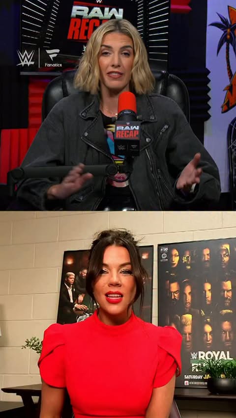 Instagram post by @meganmorantwwe for Fanatics. Caption reads: What a vulnerable moment at #SNME with....