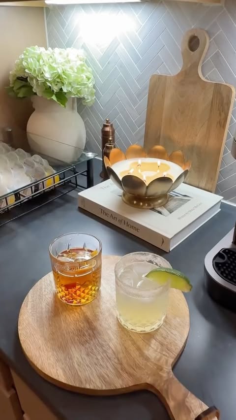 Instagram post by @ayreonakparish for Bartesian. Caption reads: [...] sweetest little date night at home.....