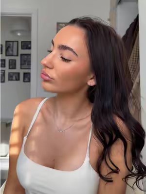 TikTok post by @freyaseelyy for byellie. Caption reads: my new go-to brow product!! @byelliebeauty....