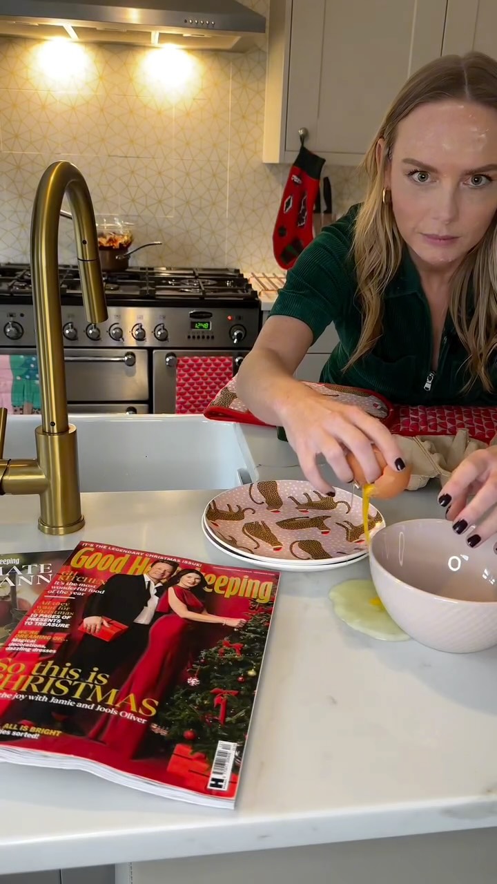 Instagram post by @natalieannjamieson for Good Housekeeping. Caption reads: Good Housekeeping’s Christmas issue making us feel....