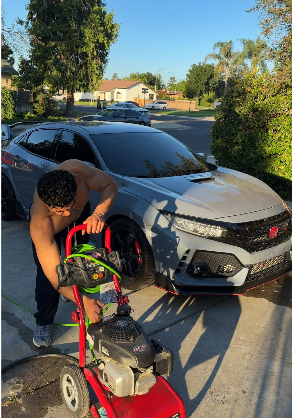 TikTok post by @fk8.henry for Blackline Car Care. Caption reads: [...] “FK8HENRY” 🧼 #foryoupage #carwash....