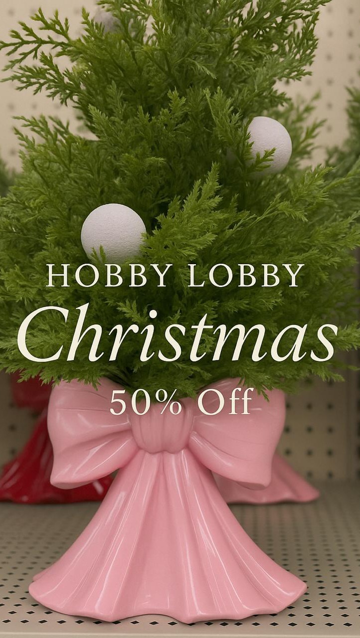 Instagram post by @meularnoseua for Hobby Lobby. Caption reads: ✨ The most beautiful time of the year!....