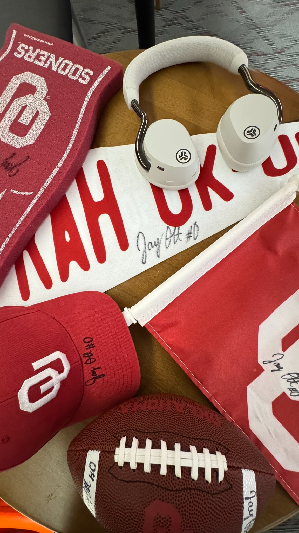 Instagram post by @t.tatum2 for JLab. Caption reads: University of Oklahoma Playmakers:....