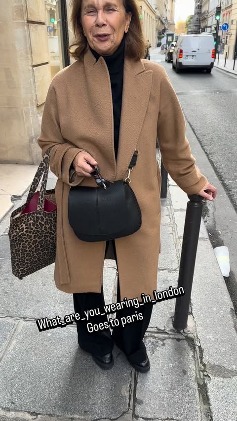 Instagram post by @what_are_you_wearing_in_london for Max Mara. Caption reads: Am extremely sorry for the Road works that was....