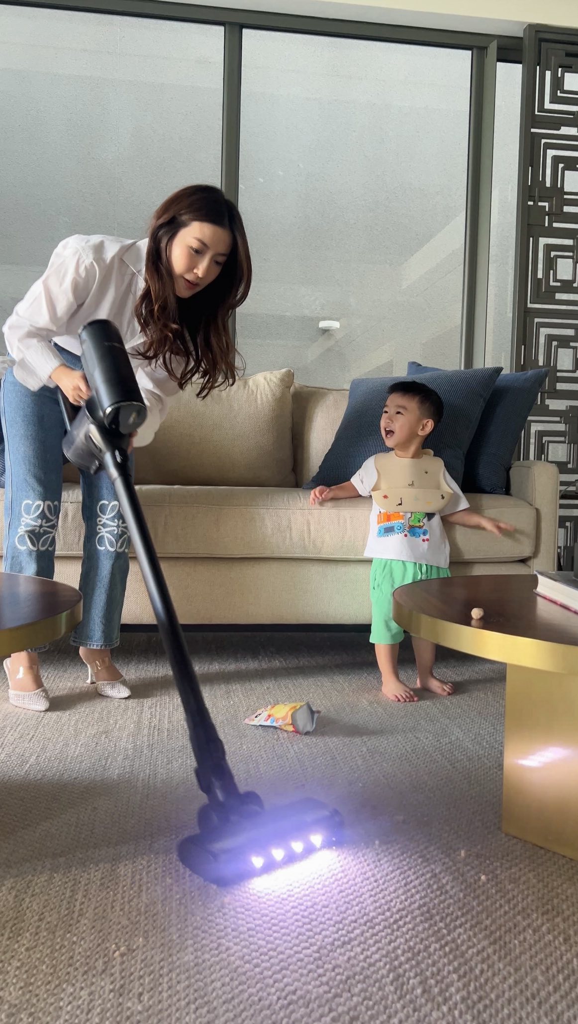 Instagram post by @silviasiantar for Tineco. Caption reads: In a home built on elegance, every detail matters.....