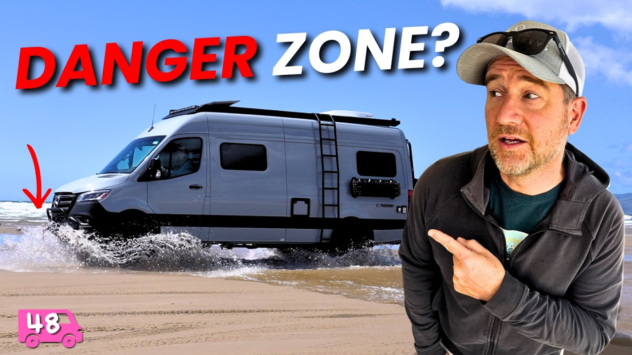 YouTube post by @Vancaskeys for fas.st. Caption reads: We Shouldn’t Have Parked This Close… (Ocean Got....
