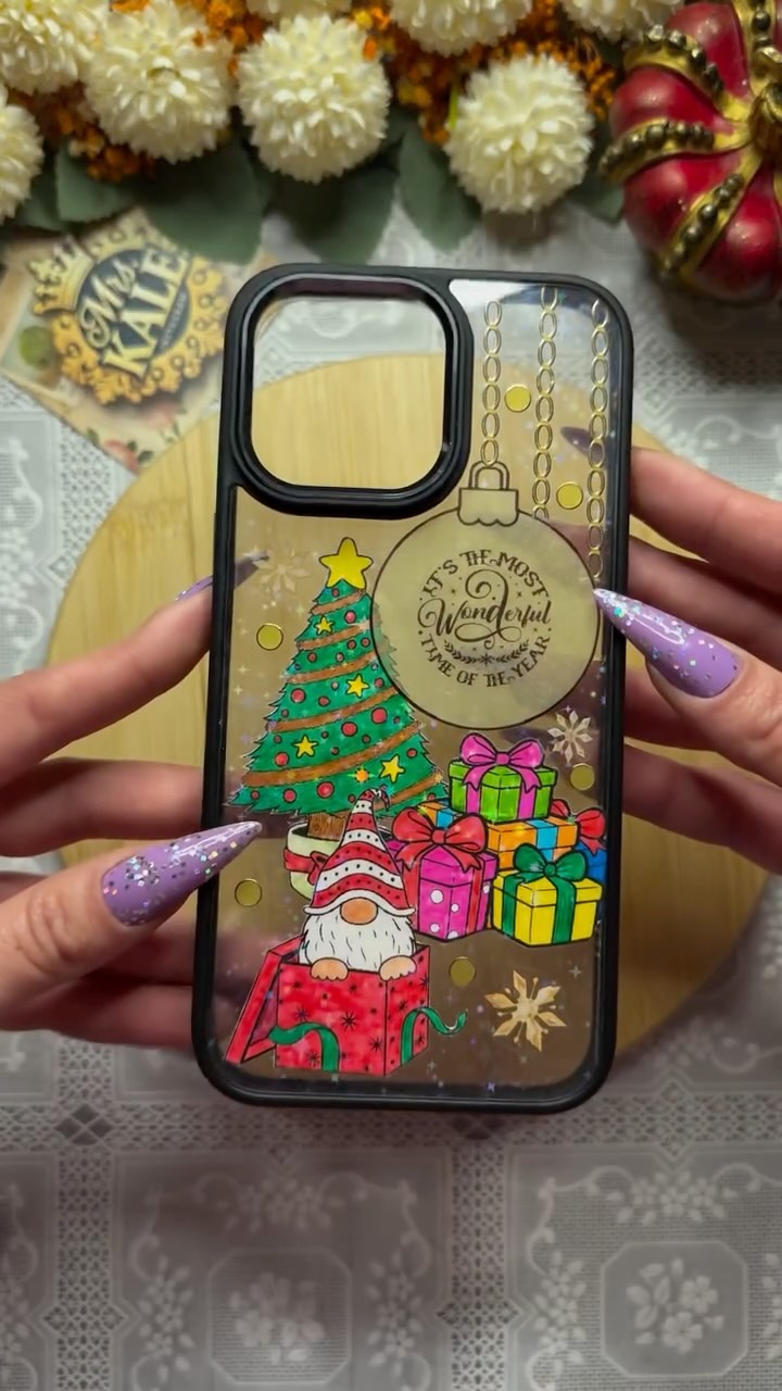 Instagram post by @mrskale.art for Phomemo. Caption reads: Phone Case with Thermal Printer ✨ | Part 2 |....