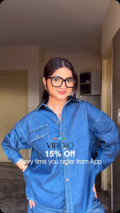 Instagram post by @diksha_dixitt for Virgio. Caption reads: [...] to upgrade your everyday wardrobe. 🛍️✨....