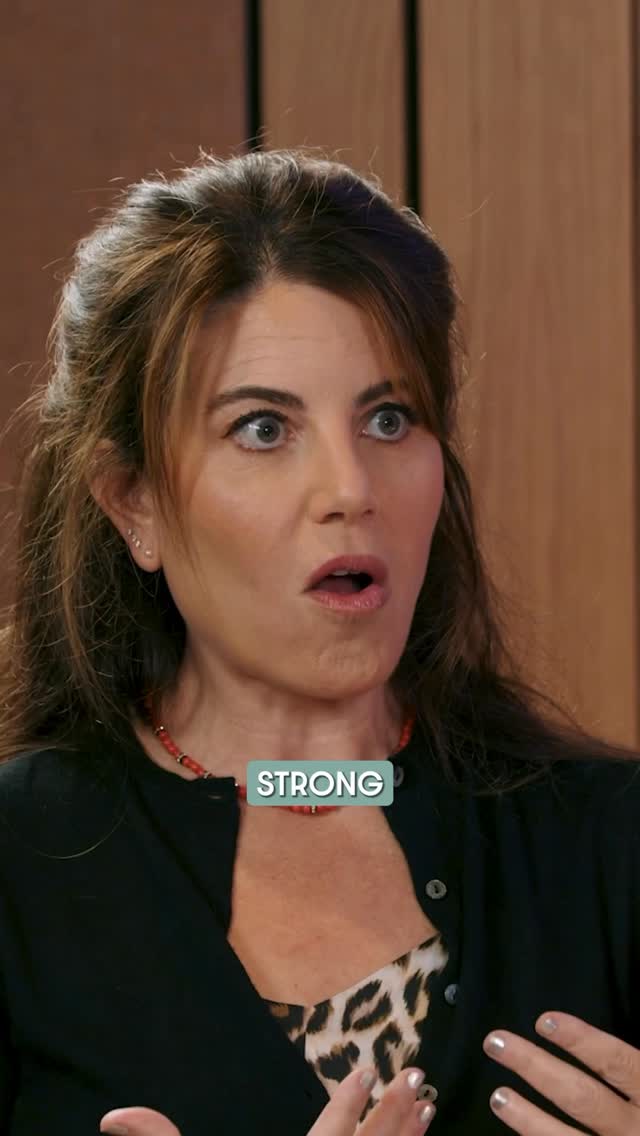 Instagram post by @monica_lewinsky for Wondery. Caption reads: Wow. This week’s RECLAIMING episode with....