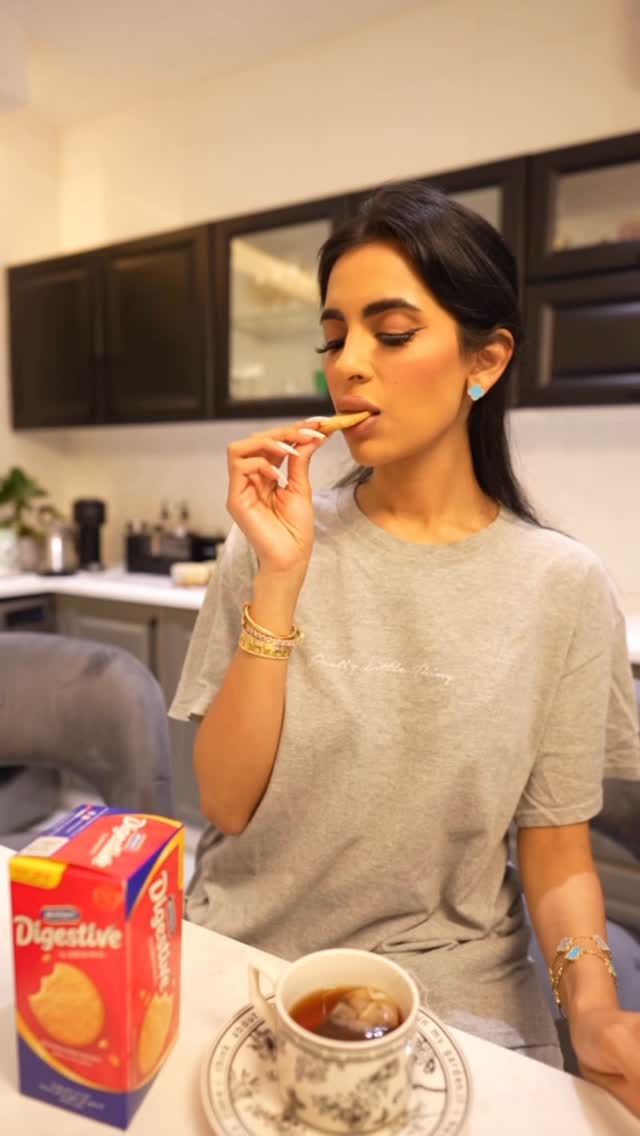 Instagram post by @hala.owais for McVitie's. Caption reads: [...] A day in my life… fueled by McVitie’s....