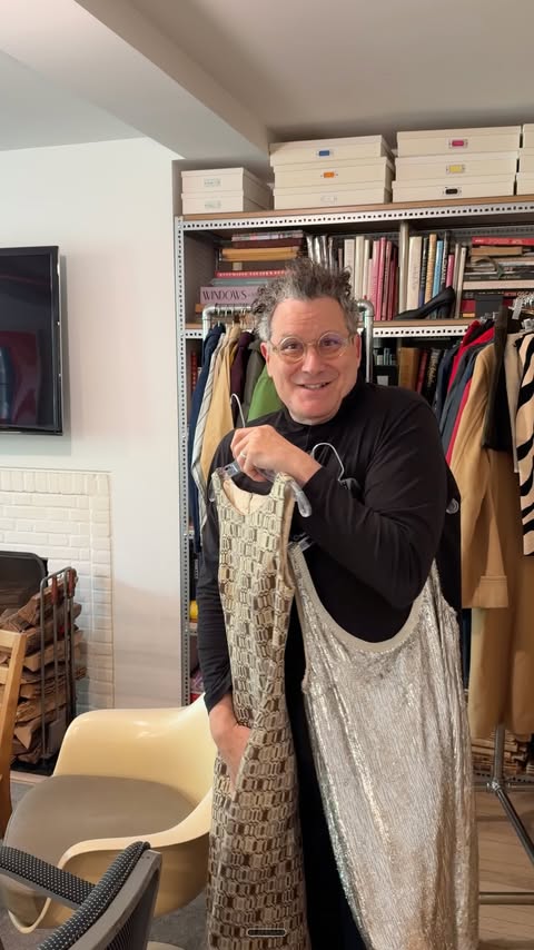 Instagram post by @imisaacmizrahi for The RealReal. Caption reads: [...] them from my archive to consign on....