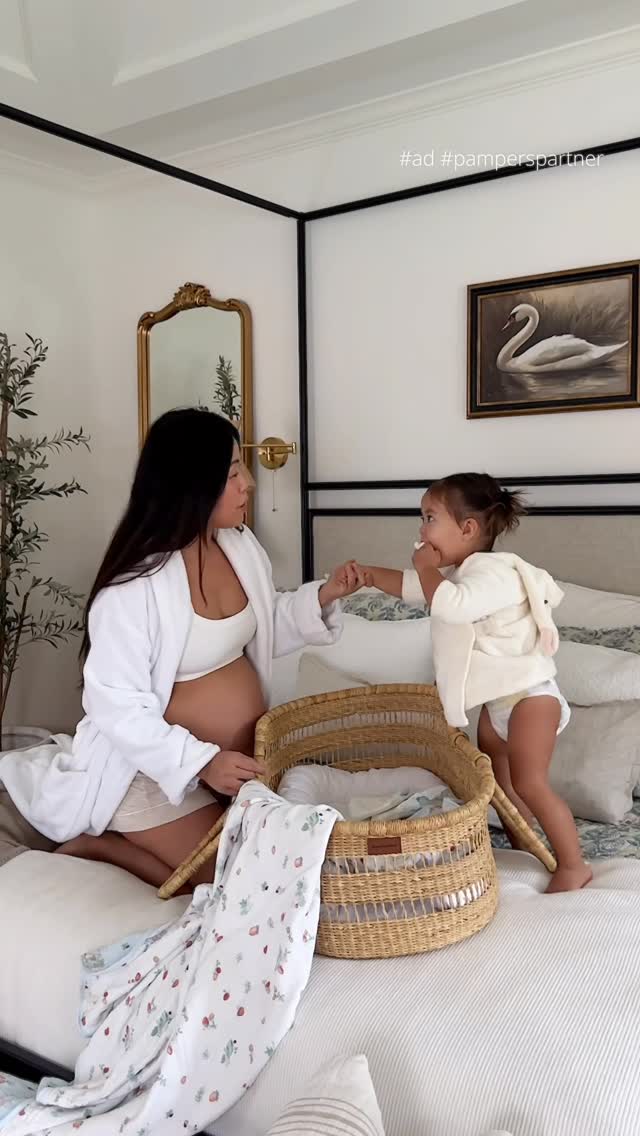 Instagram post by @joyfullygreen for Pampers. Caption reads: #ad #pamperspartner #pampersswaddlers #Targetstyle....