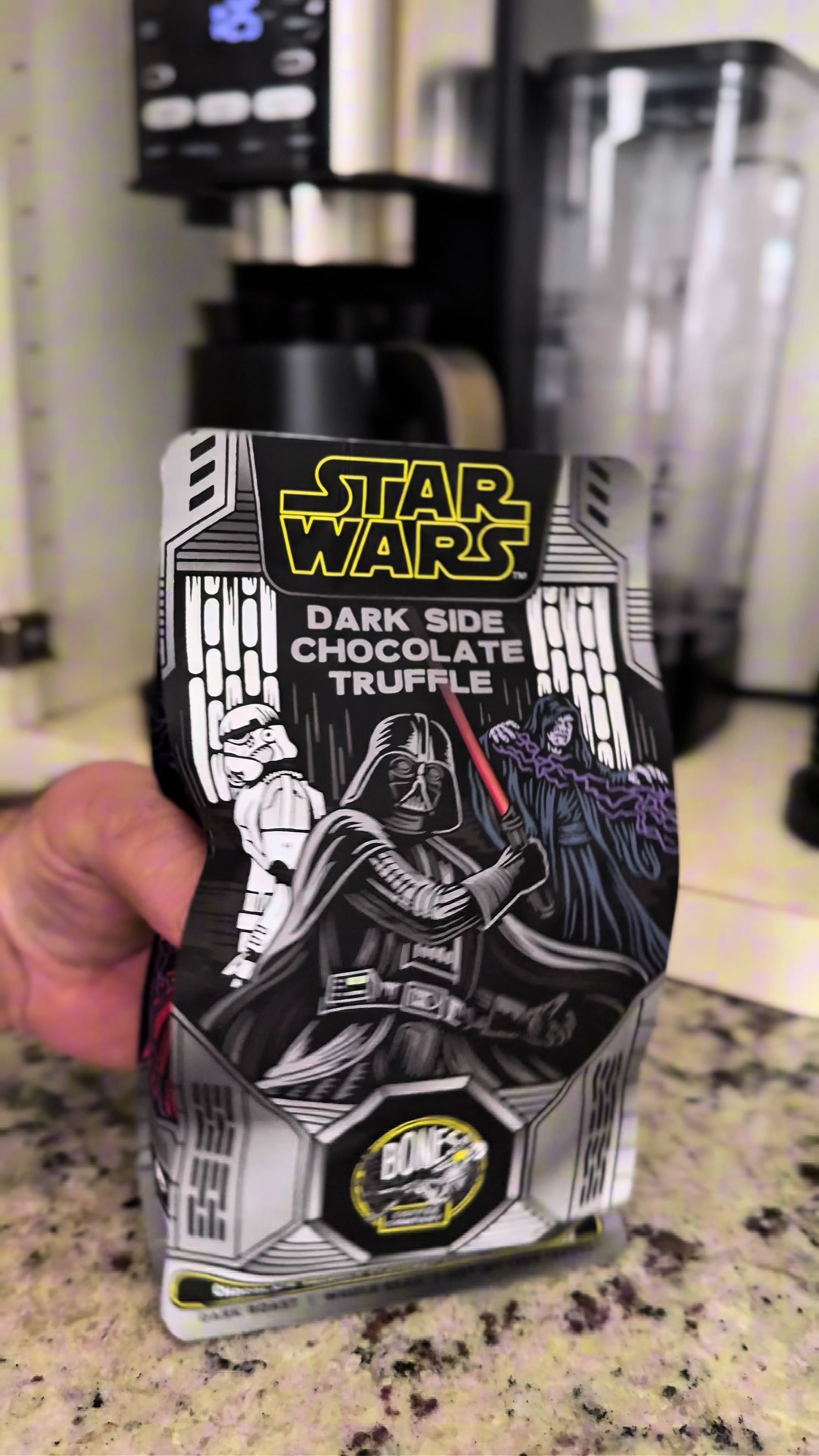 TikTok post by @theinfinitybros for Bones Coffee Company. Caption reads: At this point I’m just a sucker for anything....