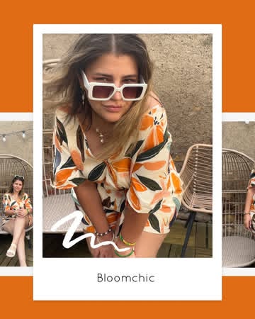 Instagram post by @soane_curvyfrenchgirl for Bloomchic. Caption reads: 🇫🇷 Look d’été + inclusivité = combo parfait !
Je....