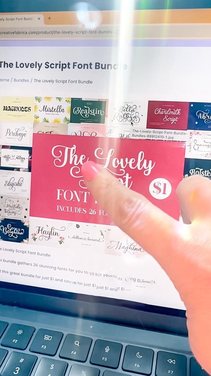 Instagram post by @dinosaurmamasvg for Creative Fabrica. Caption reads: If you have a cutting machine, you NEED this FREE....