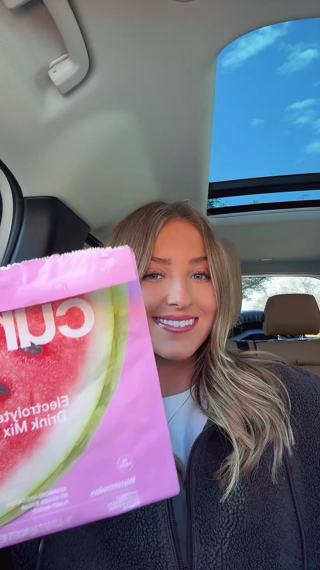 TikTok post by @canfwelchhh for Cure Hydration. Caption reads: [...] Beeler McCrory for the rec!!💞💞....