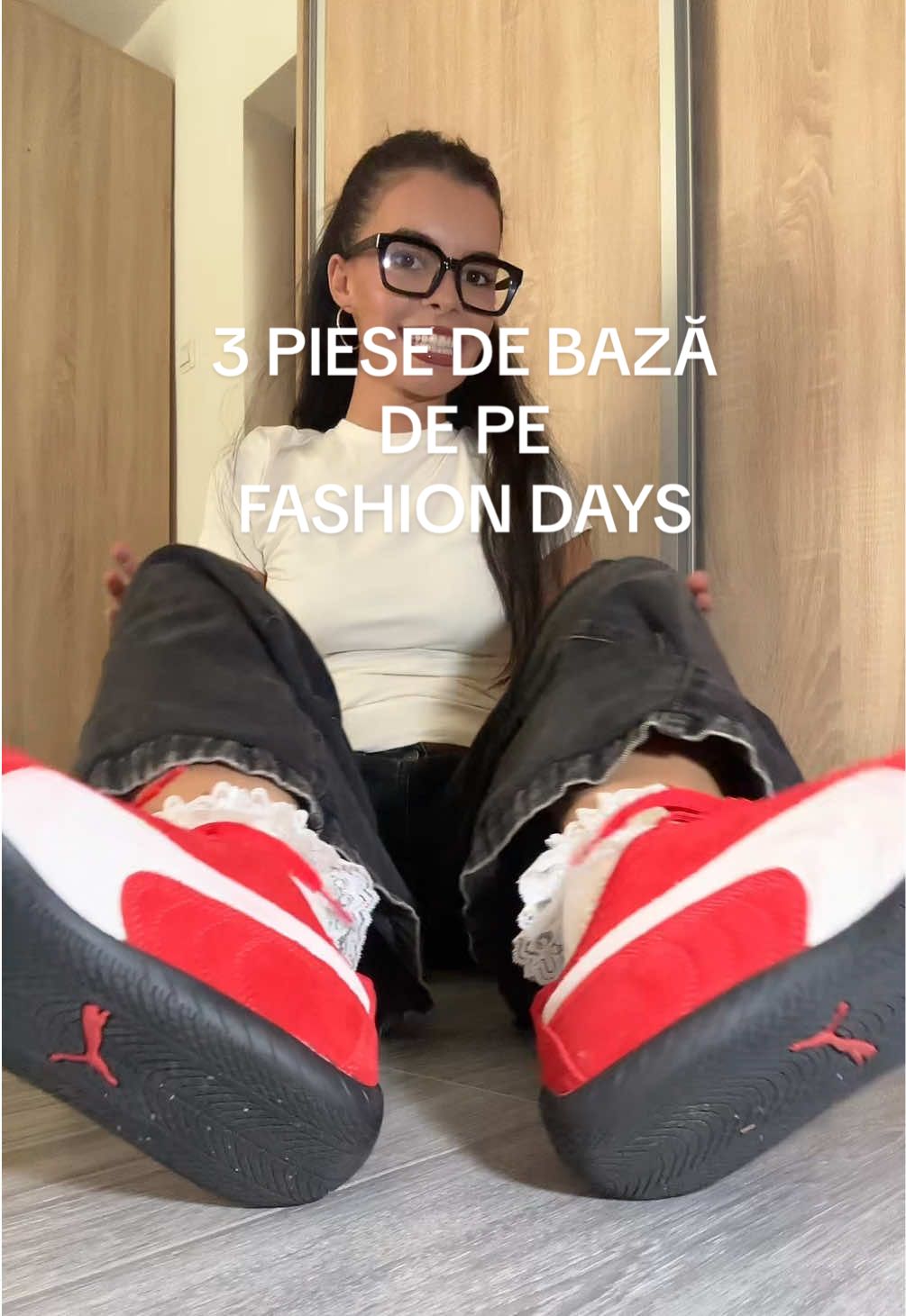 TikTok post by @antosulintan for Fashion Days. Caption reads: [...] haine 2 zilne încontinuu 🥲 GIFTED @Fashion....