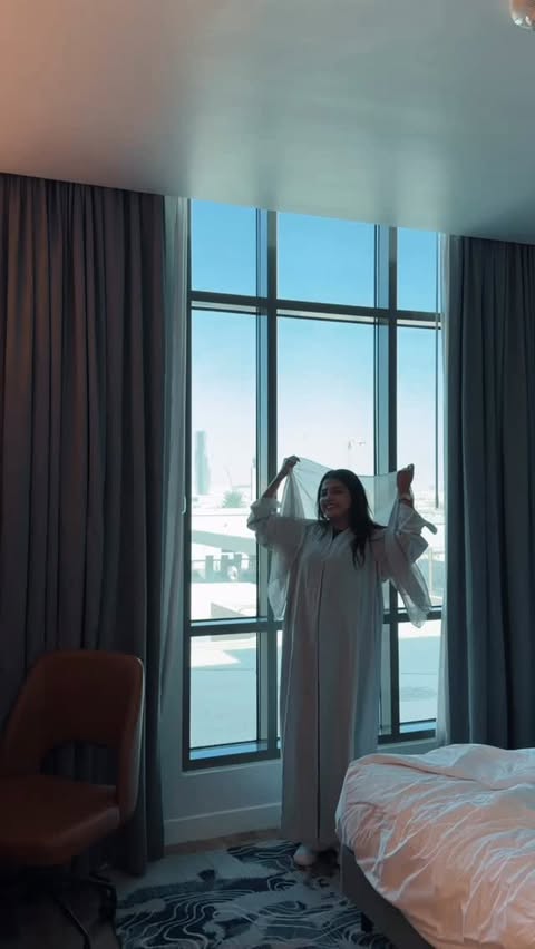 Instagram post by @sreevidya__mullachery for Visit Saudi. Caption reads: A 30-second glimpse of my Saudi journey 🇸🇦✨ From....