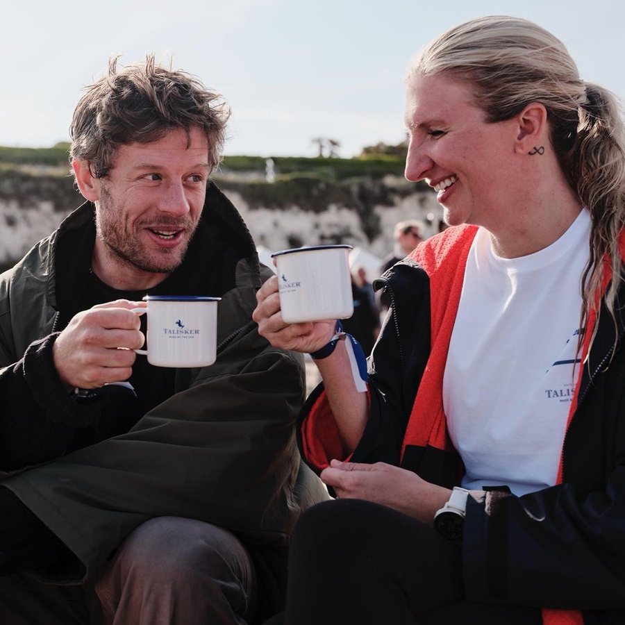 Instagram post by @beckadlington for Finisterre. Caption reads: Two weeks ago I stepped out my comfort zone and....