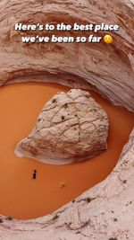 Instagram post by @itsasweetsweetworld for Earth. Caption reads: Here’s to the best place we’ve been to so far -....