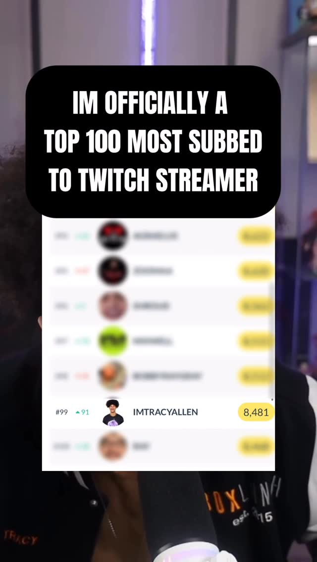 Instagram post by @imtracyallen for Twitch. Caption reads: Im incredibly grateful to God and every single one....