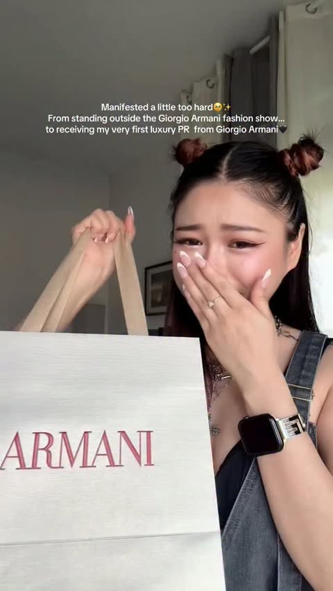 Instagram post by @lindsay_zeee for Giorgio Armani. Caption reads: [...] we’ll never get tired✨ Thank you....