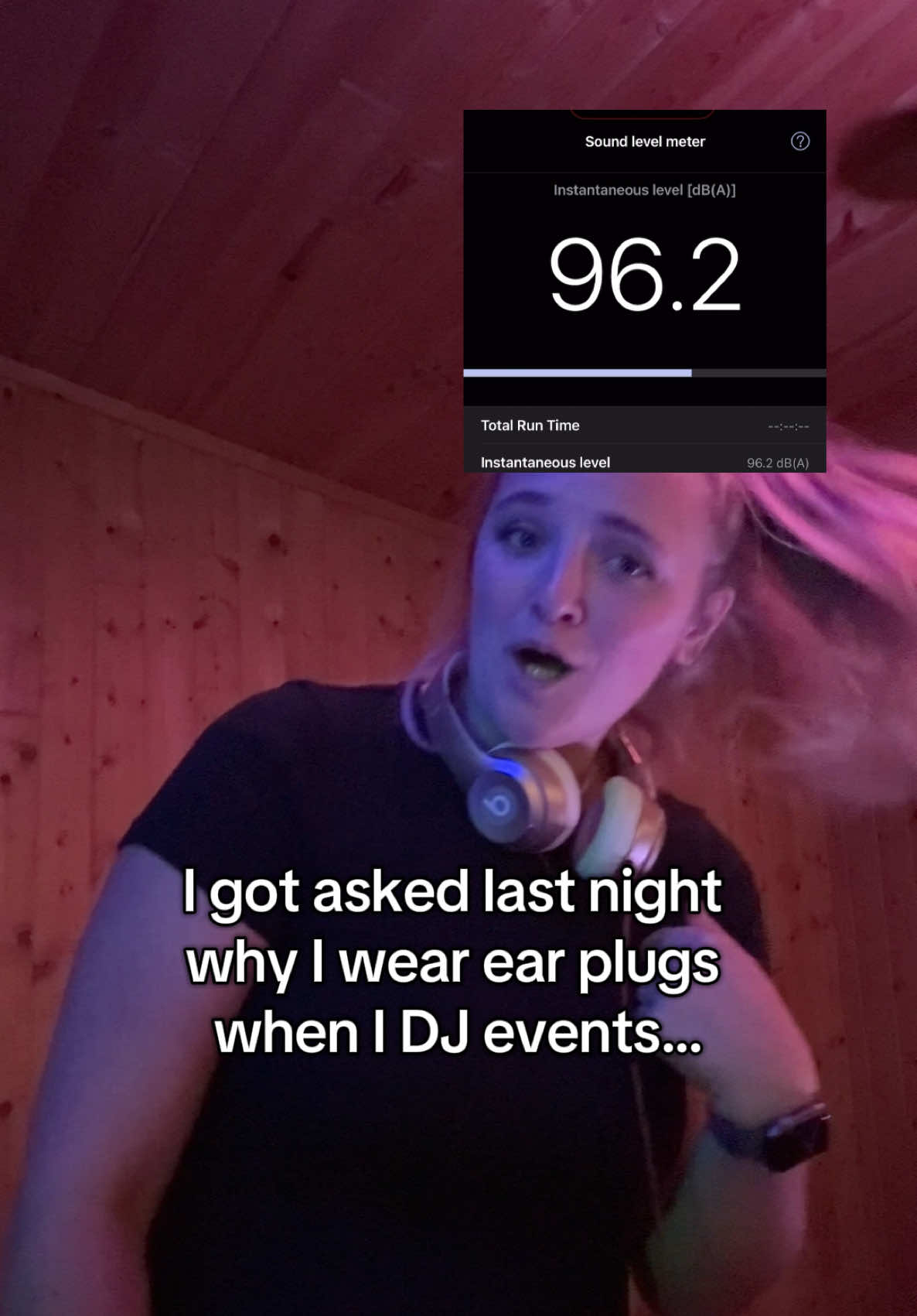 TikTok post by @abbeyminke for Loop Earplugs. Caption reads: [...] ears after a party. Pop a pair of....