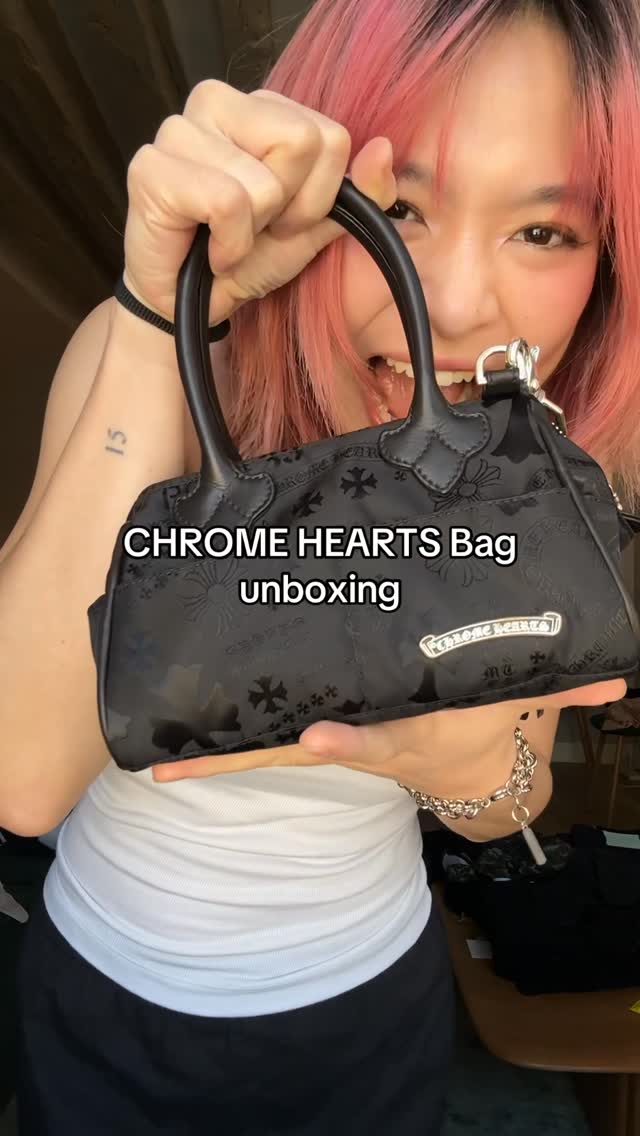 Instagram post by @lystianvld for Chrome Hearts. Caption reads: 49 seconds of me being mesmerized by how cool this....