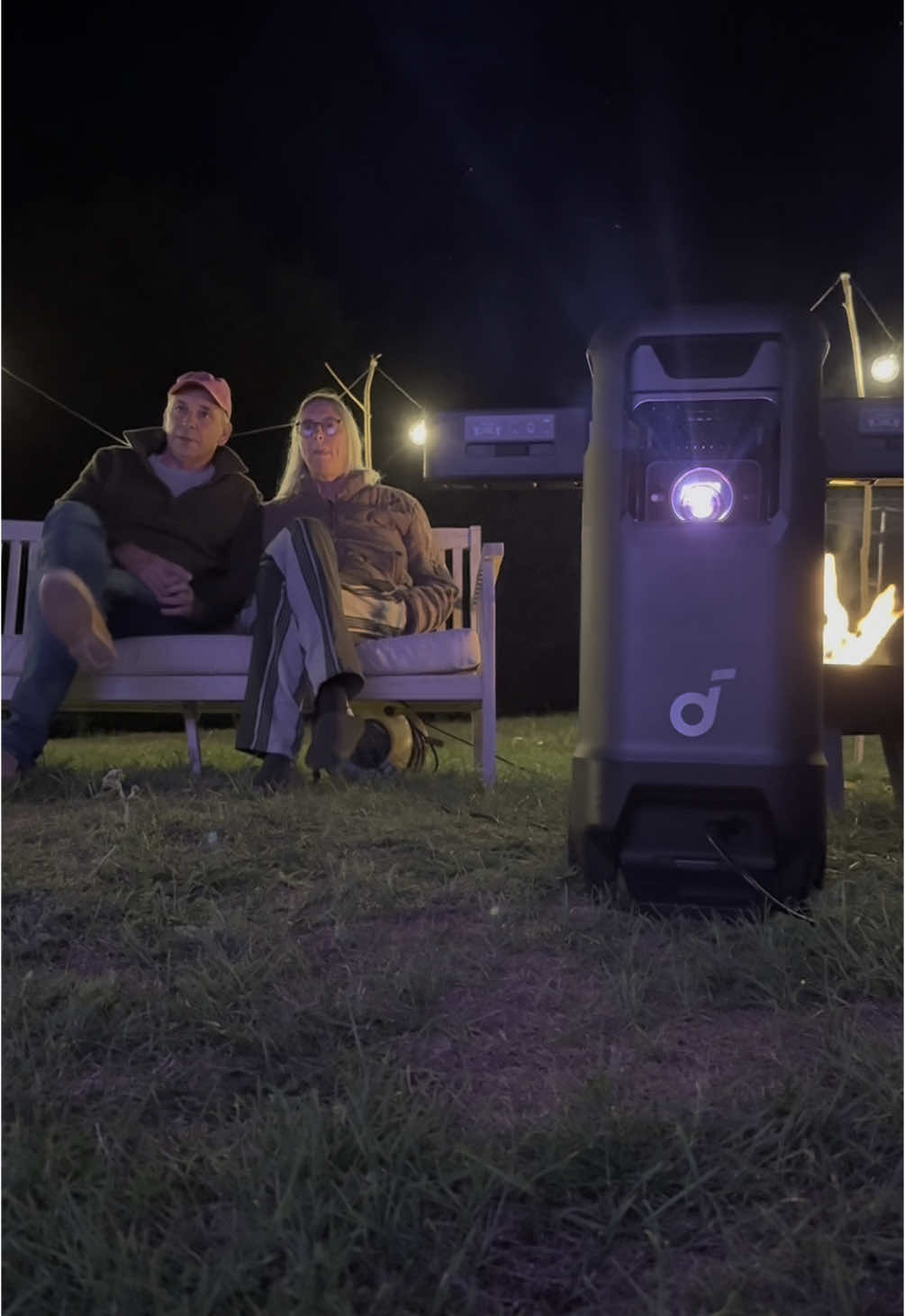 TikTok post by @thejunglebadger for NEBULA. Caption reads: This is the best thing ever... ❤️  @soundcore....