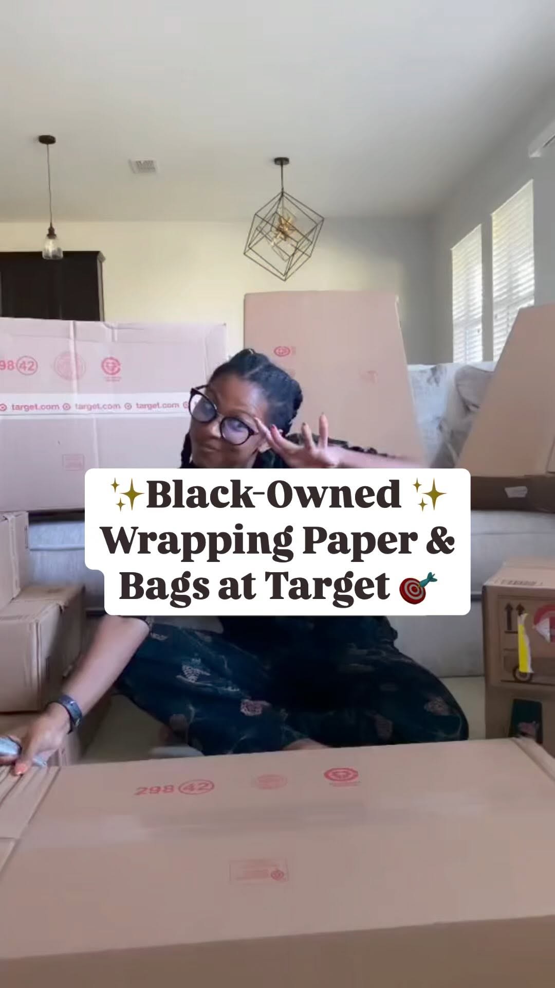 Instagram post by @homebymarissatanee for Dollar General. Caption reads: Where is @blackpaperparty 👀🎅🏾
.
I am on a....