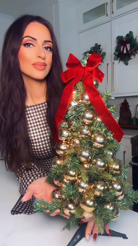 Instagram post by @my_styled_living for Dollar Tree. Caption reads: 🎄✨ This @dollartree DIY turned out so cute! It’s....